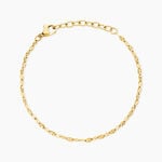 Bracelet Annette Acier Jaune - Bracelets cha&icirc;ne Femme | Histoire d&rsquo;Or