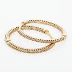 Cr&eacute;oles Karolina Rondes Plaqu&eacute; Or Jaune Oxyde De Zirconium - Boucles d'oreilles cr&eacute;oles Femme | Histoire d&rsquo;Or