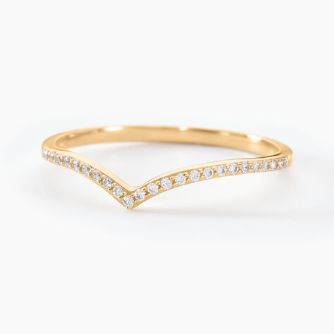Bague Dounia Or Jaune Oxyde De Zirconium - Bagues avec pierre Femme | Histoire d&rsquo;Or