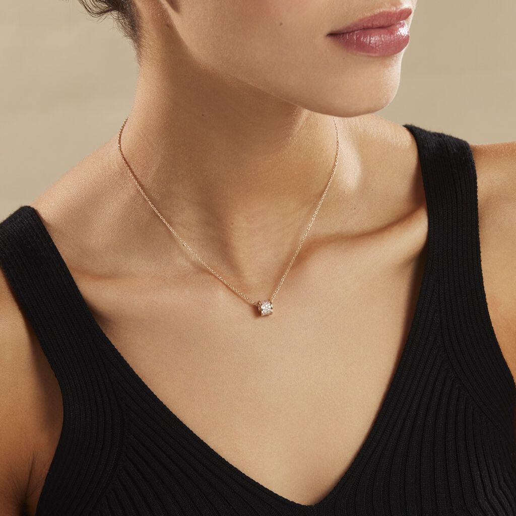 Collier Gia Plaqué Or Jaune Oxyde De Zirconium - Colliers fantaisie Femme | Histoire d’Or