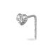 Piercing De Nez Demetrie Or Blanc Diamant - Bijoux Femme | Histoire d’Or