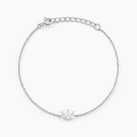 Bracelet Duchesse Argent Blanc Oxyde De Zirconium - Bracelets Femme | Histoire d’Or