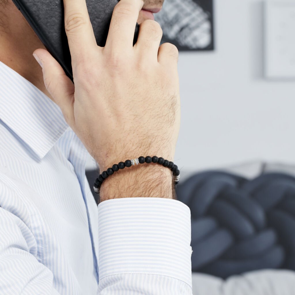 Bracelet Jourdan Heliena Acier Bicolore - Bracelets Homme | Histoire d’Or