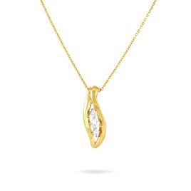 Collier Caline Or Jaune Diamant - Colliers Plume Femme | Histoire d’Or