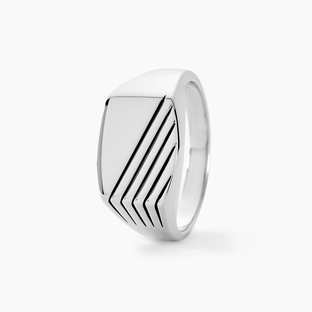 Chevalière Robin Argent Blanc - Chevalières Homme | Histoire d’Or