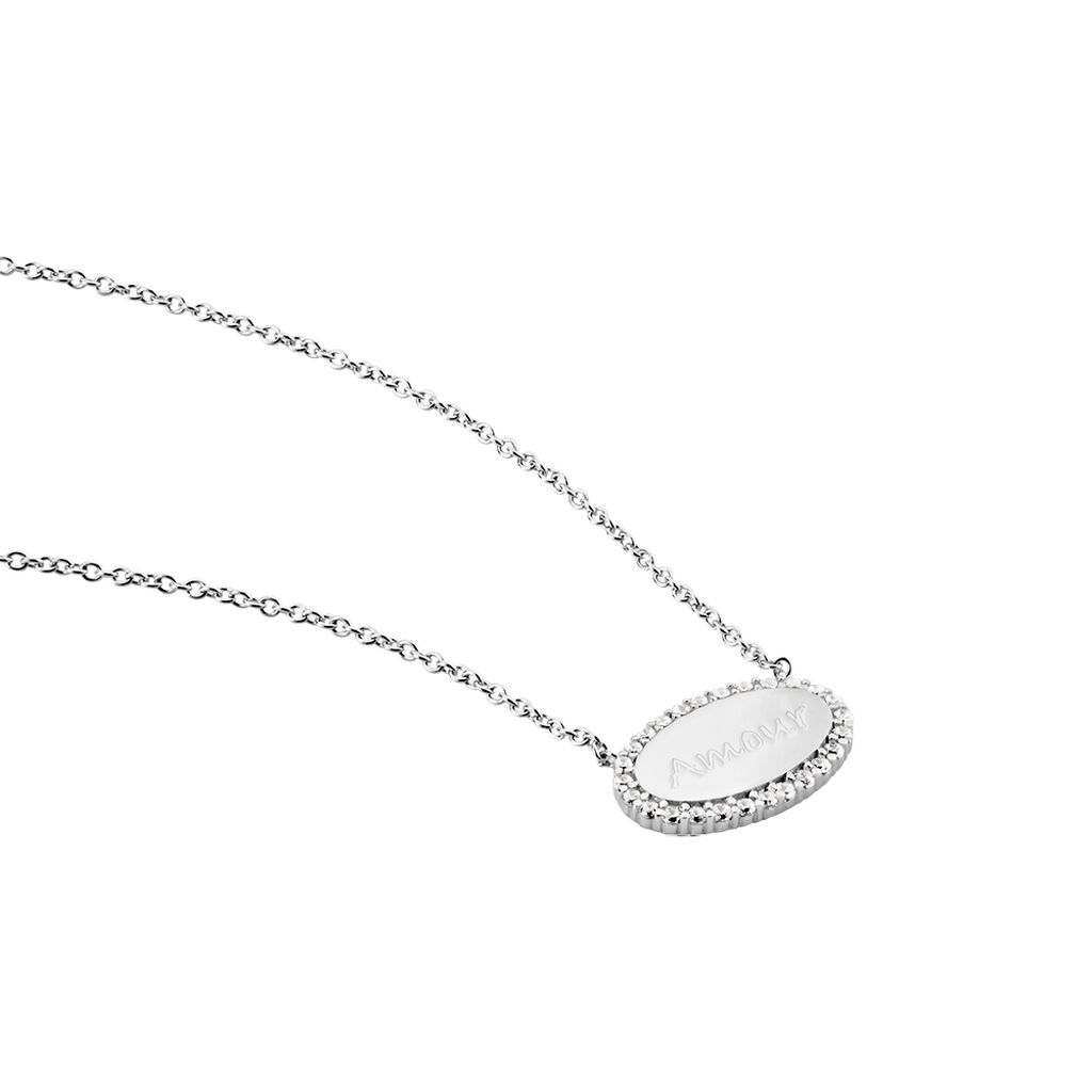 Collier Argent Blanc Ankur Oxydes De Zirconium - Colliers fantaisie Femme | Histoire d’Or