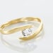 Bague Solitaire Camilia Or Jaune Oxyde De Zirconium - Bagues solitaires Femme | Histoire d’Or