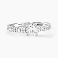 Bague Dayna Or Blanc Oxyde De Zirconium