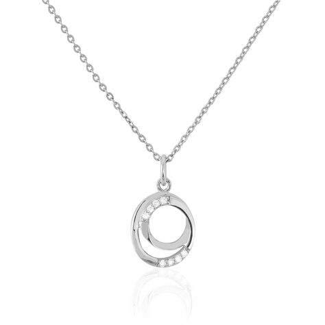 Collier Aleyde Argent Blanc Oxyde De Zirconium - Colliers fantaisie Femme | Histoire d’Or