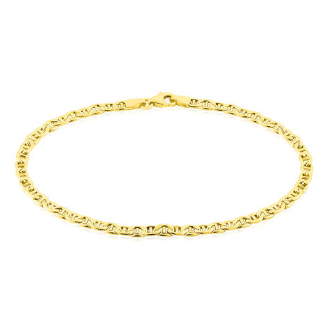 Bracelet Capucin Maille Marine Plate Or Jaune - Bracelets chaîne Homme | Histoire d’Or