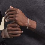 Bracelet Maille Argent Nazima - Bracelets cha&icirc;ne Homme | Histoire d&rsquo;Or