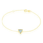 Bracelet Juliete Or Jaune Aigue Marine - Bracelets Femme | Histoire d&rsquo;Or