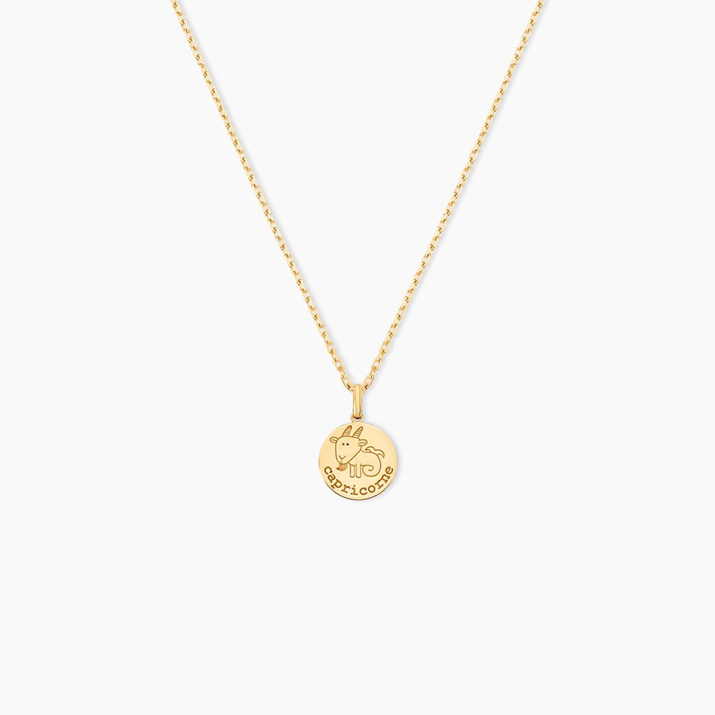 Pendentif Jannila Zodiaque Or Jaune - Cadeaux de naissance Enfant | Histoire d&rsquo;Or