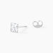 Boucles D'oreilles Puces Eve Argent Blanc Oxyde De Zirconium - Boucles d'oreilles fantaisie Femme | Histoire d’Or