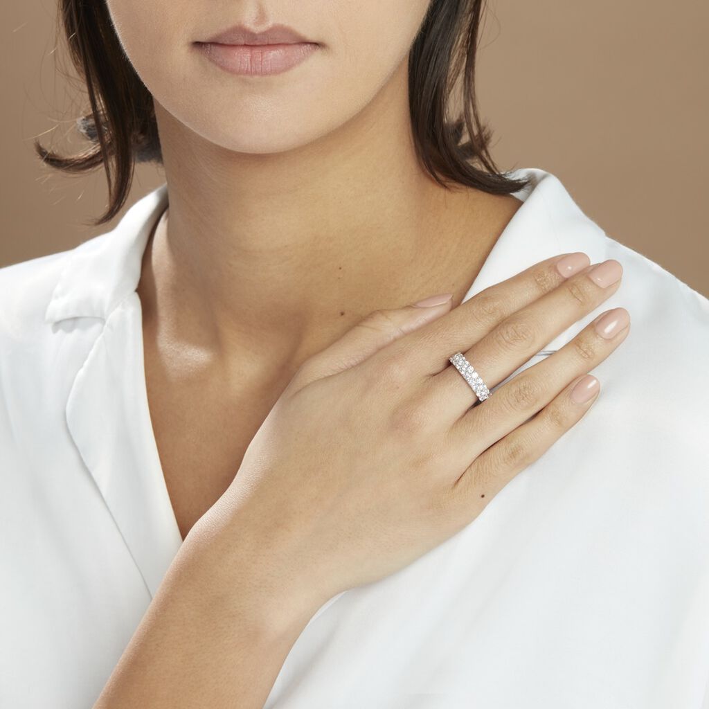 Alliance Marjelle Or Blanc Oxyde De Zirconium - Alliances Femme | Histoire d’Or