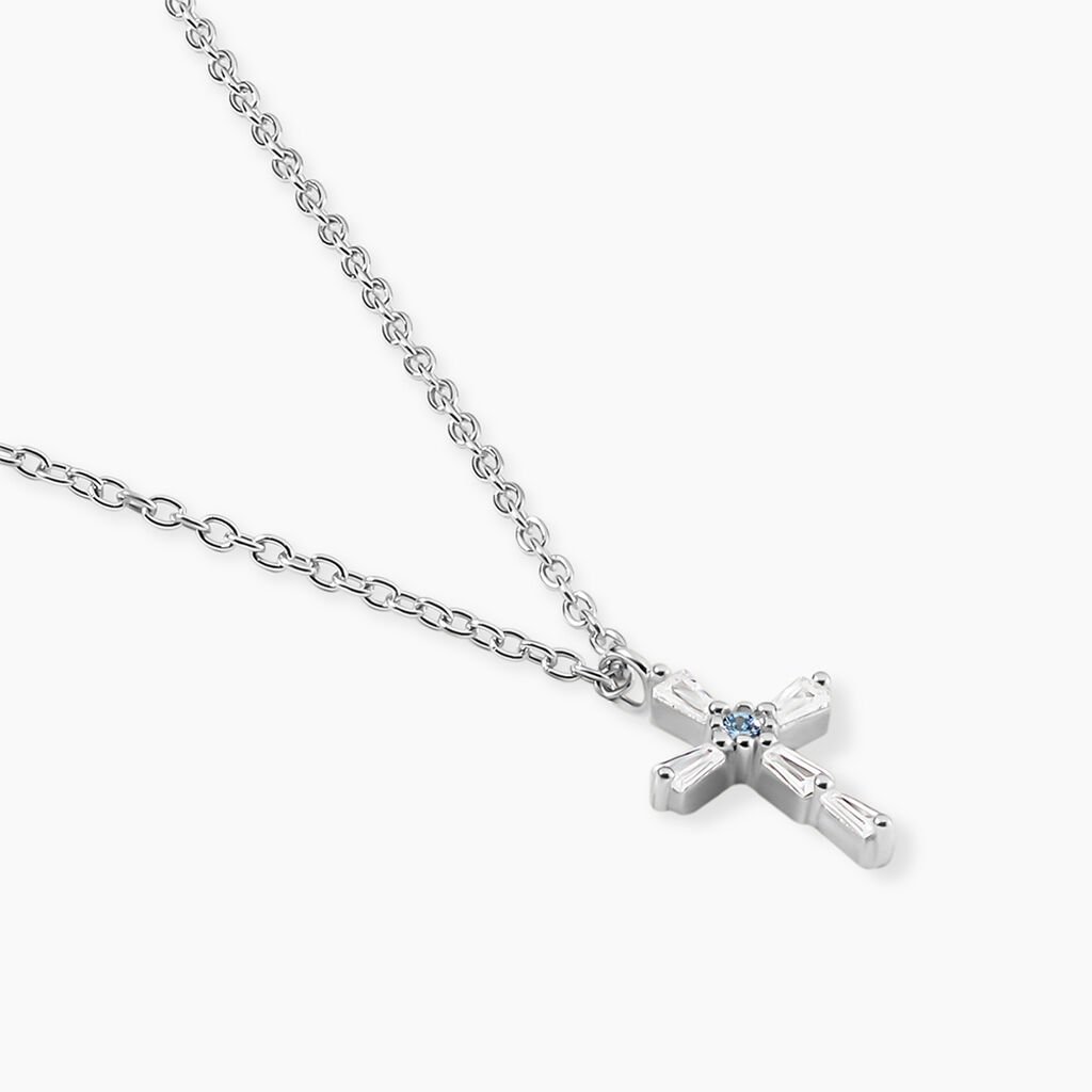 Collier Christie Argent Blanc Oxyde De Zirconium - Colliers fantaisie Femme | Histoire d&rsquo;Or