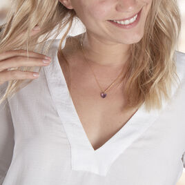 Collier Ludmille Or Jaune Amethyste - Colliers Femme | Histoire d’Or