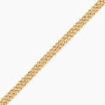 Bracelet Cordelia Maille Corde 3 Rangs Or Jaune - Bracelets cha&icirc;ne Femme | Histoire d&rsquo;Or