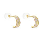 Cr&eacute;oles Oiva Or Jaune Oxyde De Zirconium - Boucles d'oreilles cr&eacute;oles Femme | Histoire d&rsquo;Or