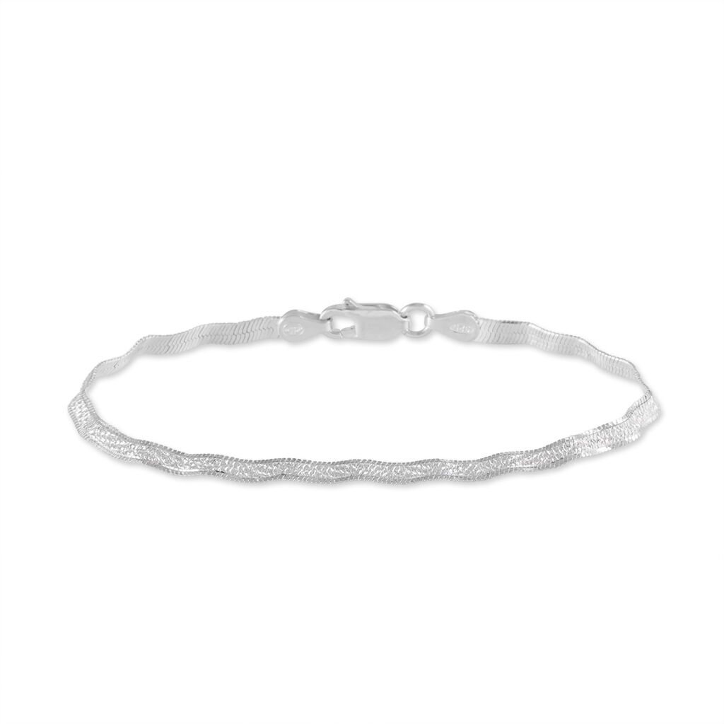 Bracelet Leonte Argent Blanc - Bracelets chaîne Femme | Histoire d’Or