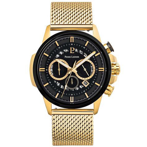 Montre Pierre Lannier Sentinelle Noir - Montres Homme | Histoire d’Or