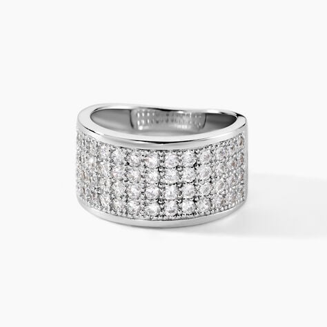 Bague Cecelia Argent Blanc Oxyde De Zirconium - Bagues avec pierre Femme | Histoire d&rsquo;Or