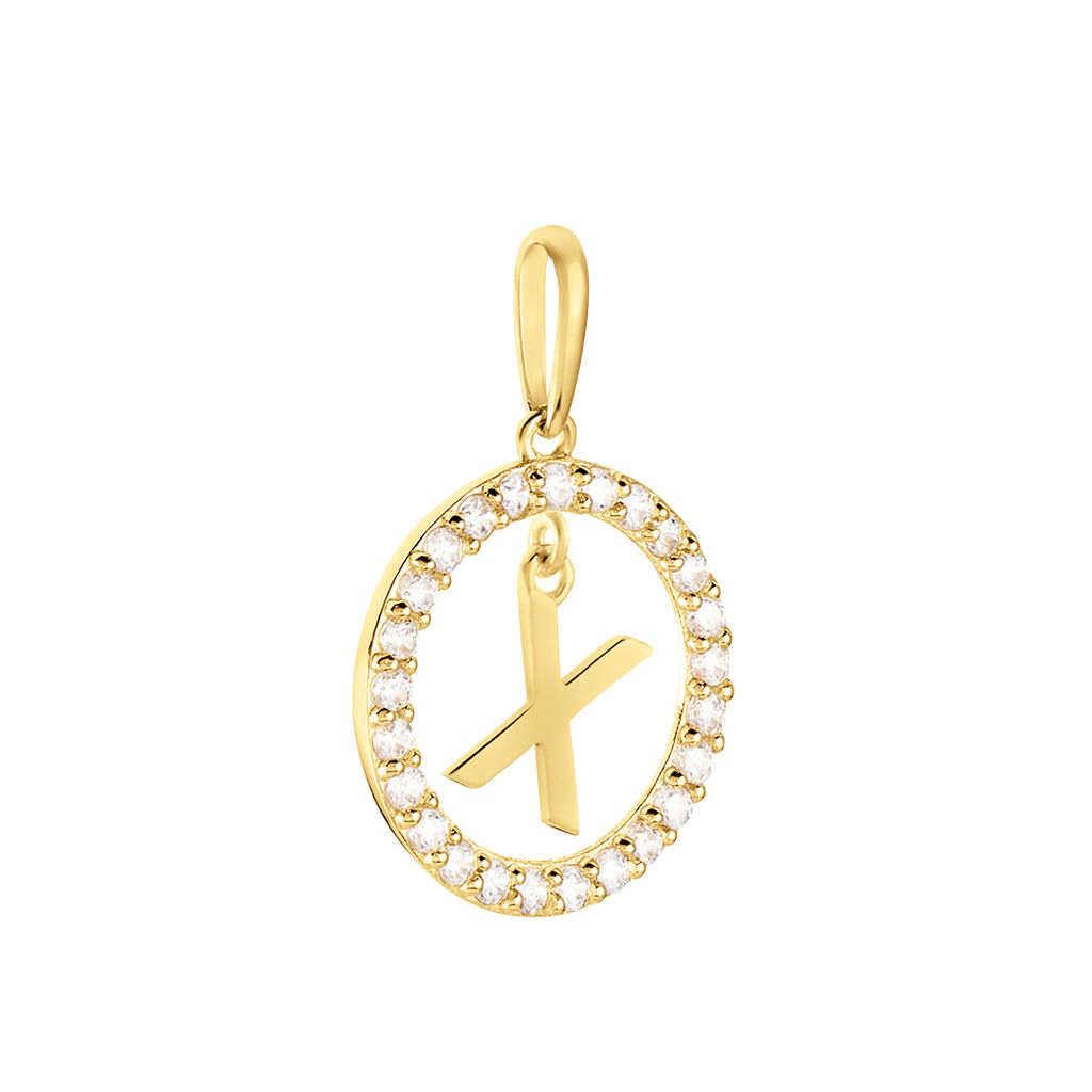 Pendentif Gabe Or Jaune Oxyde De Zirconium - Pendentifs Femme | Histoire d’Or