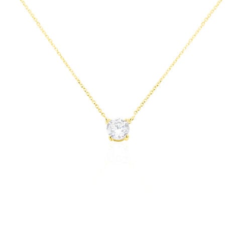 Collier Ponama Or Jaune Oxyde De Zirconium - Colliers Femme | Histoire d’Or