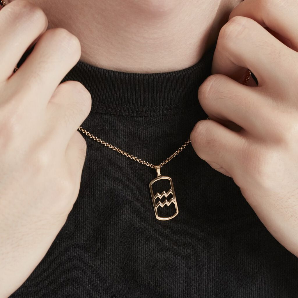 Collier Plaqué Or Prospero - Colliers Zodiaque Homme | Histoire d’Or