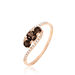 Bague Chloe Or Rose Quartz Et Oxyde De Zirconium - Bagues solitaires Femme | Histoire d’Or