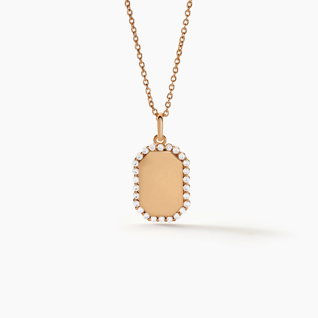 Pendentif Tissem Plaqué Or Doré Oxyde De Zirconium - Pendentifs Femme | Histoire d’Or