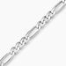 Bracelet Vivian Maille Alternee 1/3 Argent Blanc - Bracelets chaîne Homme | Histoire d’Or