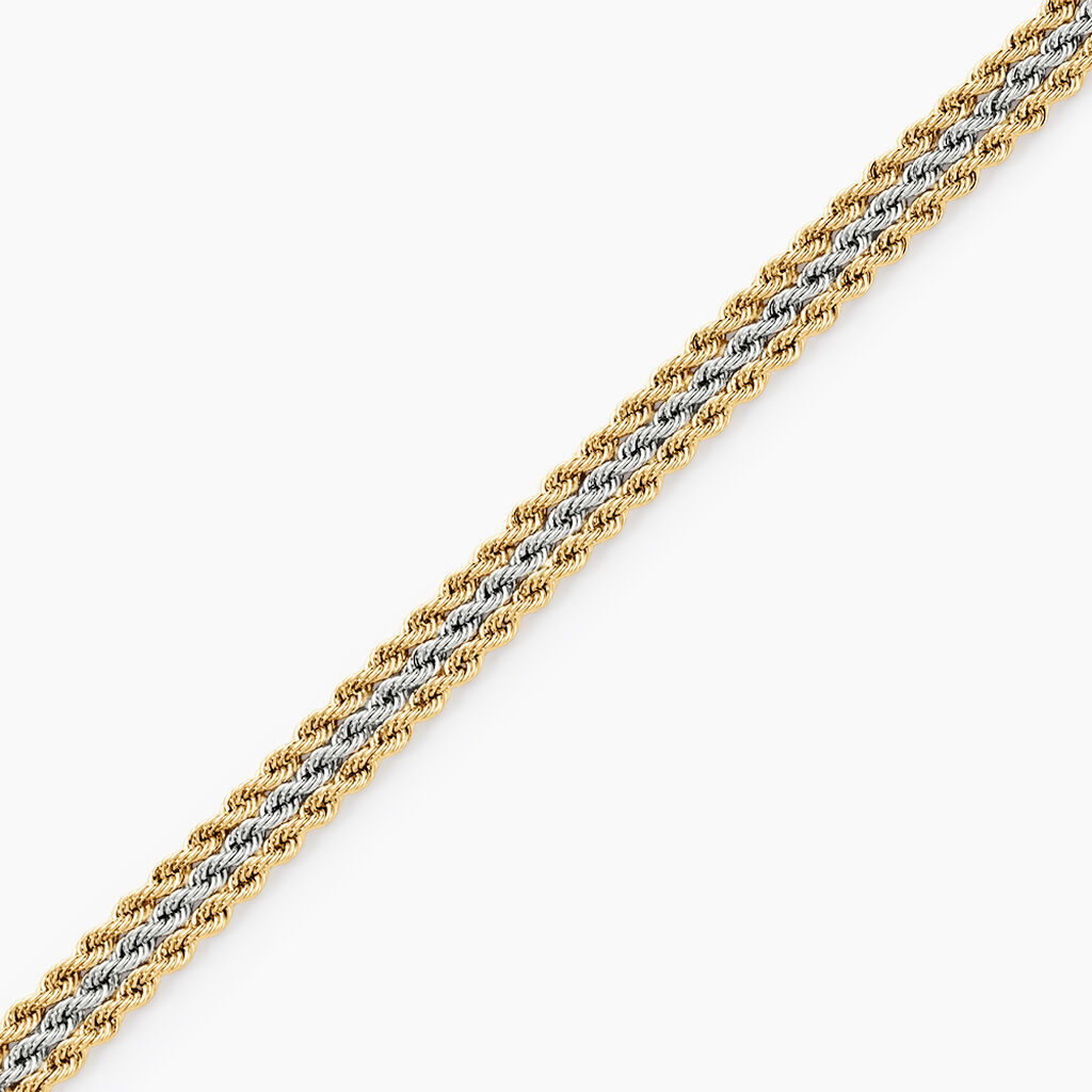 Bracelet Cordelia Or Bicolore - Bracelets cha&icirc;ne Femme | Histoire d&rsquo;Or