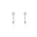 Boucles D'oreilles Puces Harrow Argent Blanc Oxyde De Zirconium - Boucles d'oreilles fantaisie Femme | Histoire d’Or