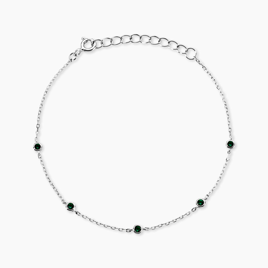 Bracelet Thesee Argent Blanc Spinelle - Bracelets Femme | Histoire d&rsquo;Or