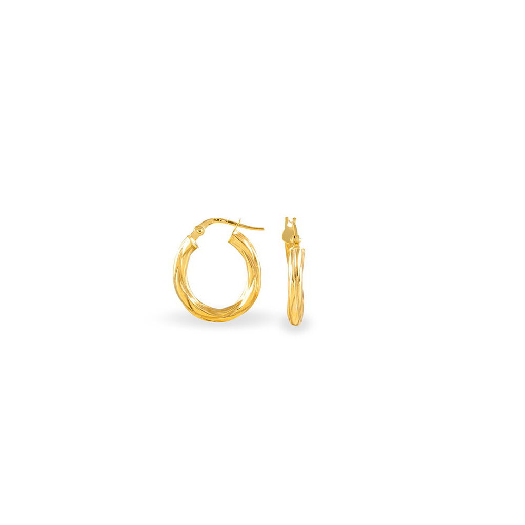 Créoles Anantha Or Jaune - Boucles d'oreilles créoles Femme | Histoire d’Or