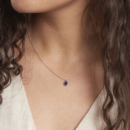 Collier Kriska Or Blanc Saphir Et Diamant - Colliers Femme | Histoire d’Or