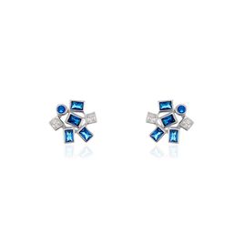 Boucles D'oreilles Puces Argent Iban Spinelles Oxydes - Boucles d'oreilles fantaisie Femme | Histoire d’Or