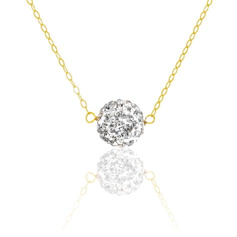 Collier Phedra Or Jaune Strass - Colliers Femme | Histoire d&rsquo;Or