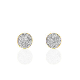Boucles D'oreilles Puces Eryne Or Jaune - Clous d'oreilles Femme | Histoire d’Or