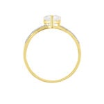 Bague Or Jaune Clothilde Oxyde De Zirconium - Bagues solitaires Femme | Histoire d&rsquo;Or