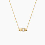 Collier Sunset Riviera Argent Dor&eacute; A L'Or 750/1000 Oxyde De Zirconium - Colliers Femme | Histoire d&rsquo;Or