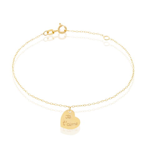 Bracelet Or Jaune - Bracelets Coeur Femme | Histoire d’Or