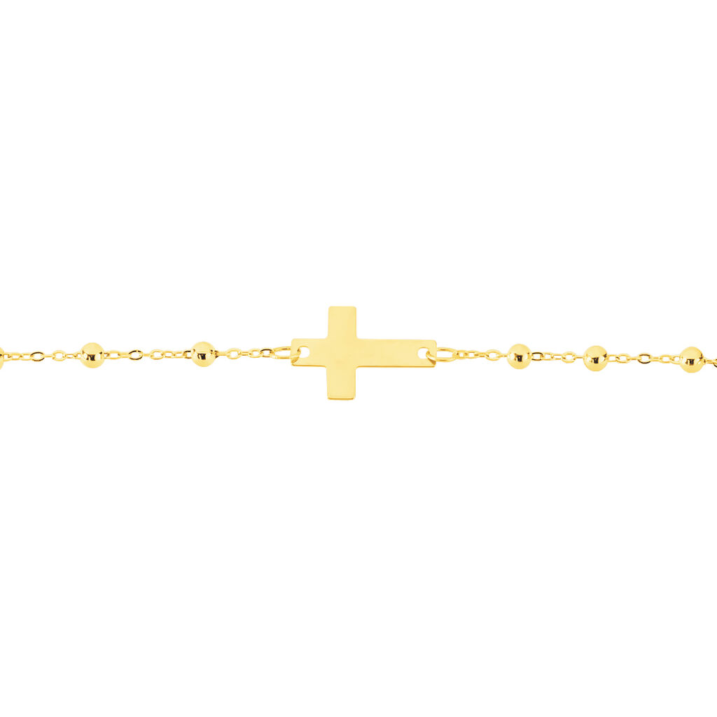 Bracelet Evelina Maille Boule Or Jaune - Bracelets Communion Enfant | Histoire d&rsquo;Or