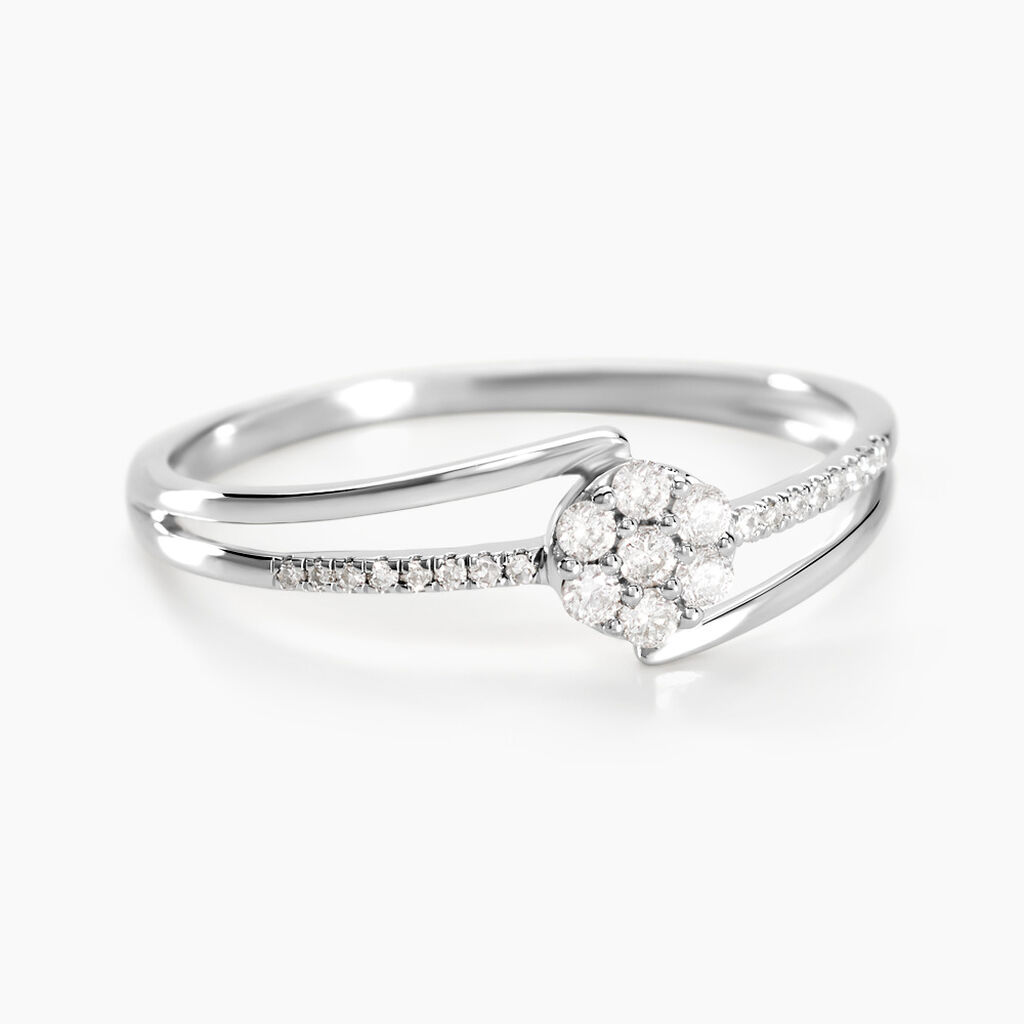 Bague Solitaire Atalante Or Blanc Diamant - Bagues solitaires Femme | Histoire d&rsquo;Or