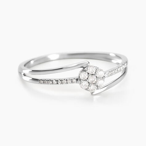 Bague Solitaire Atalante Or Blanc Diamant - Bagues solitaires Femme | Histoire d&rsquo;Or