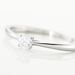 Bague Solitaire Or Blanc Fiona Diamant Synthétique - Bagues solitaires Femme | Histoire d’Or