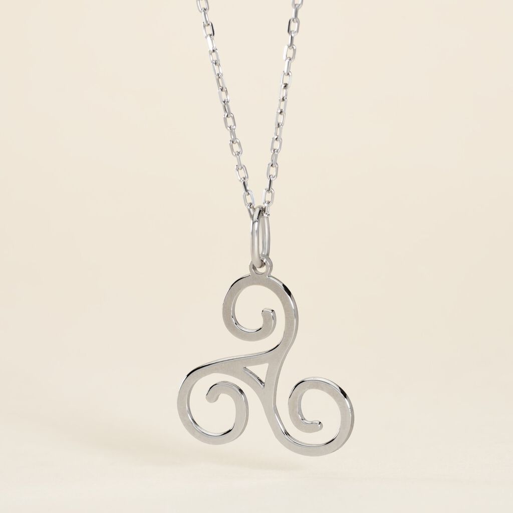 Pendentif Helge Argent Blanc - Pendentifs Famille | Histoire d&rsquo;Or