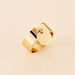 Bague Capri Acier Jaune - Bagues fantaisie Femme | Histoire d’Or