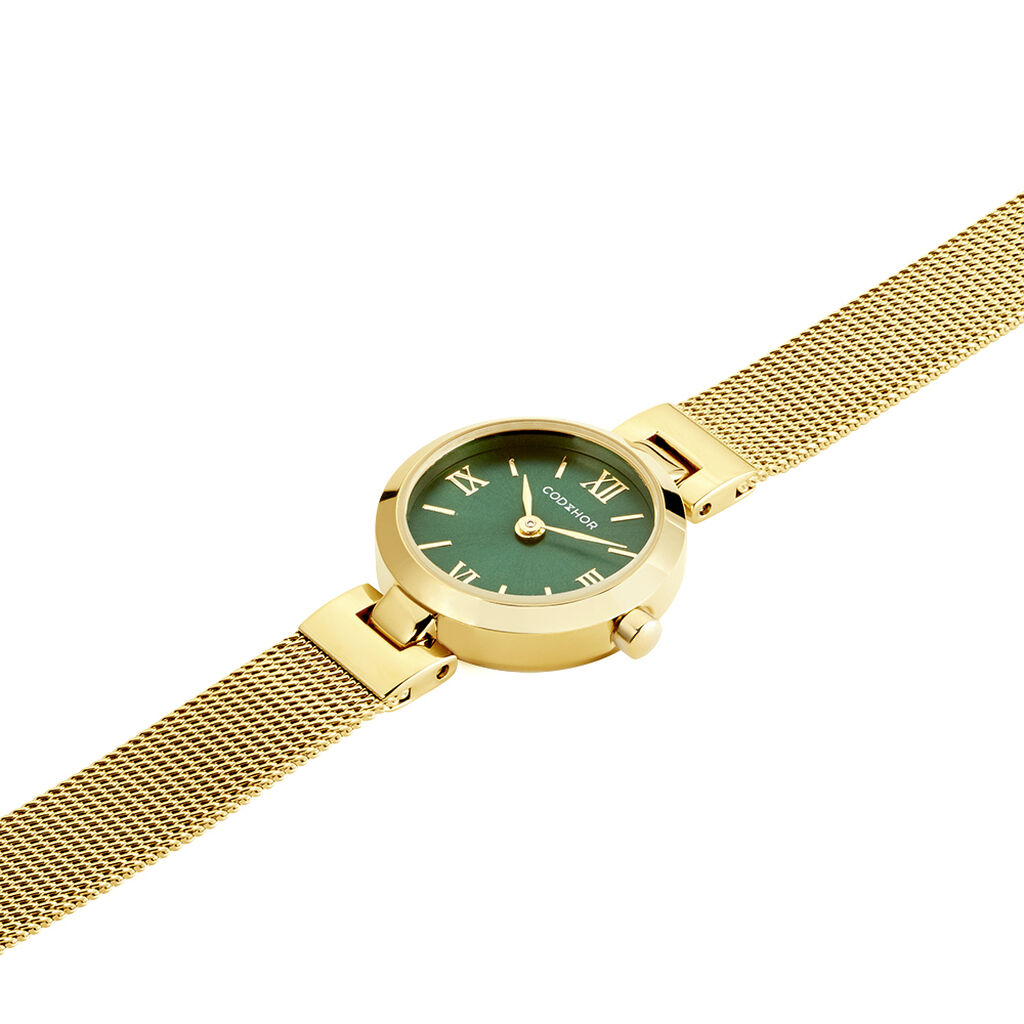 Montre Codhor Eleonorine Vert - F&ecirc;te des m&egrave;res Femme | Histoire d&rsquo;Or